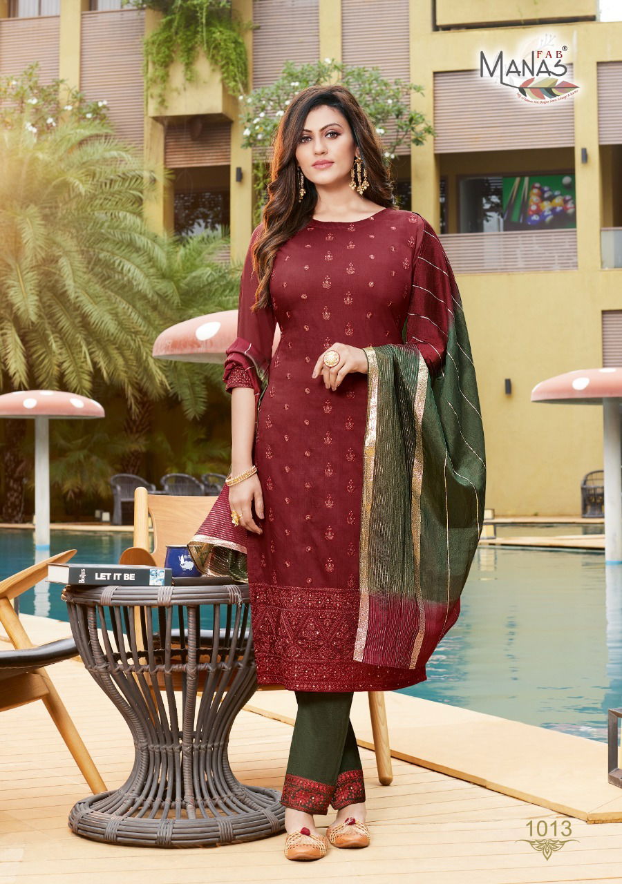 Manas Lucknowi 3 Fancy Festive Wear Designer Ready Made Collection